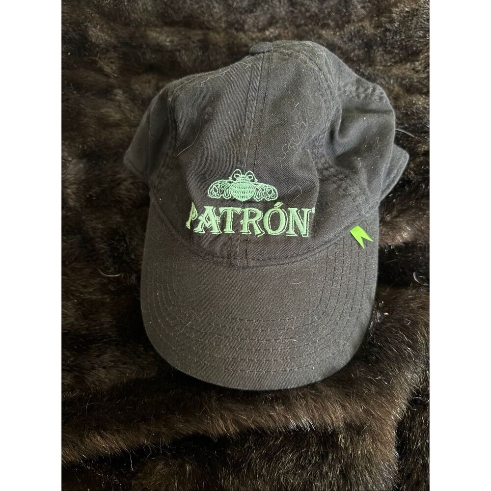 Tequila Patron  Hat Cap Black Green  Bee Logos Snap Back adjustable